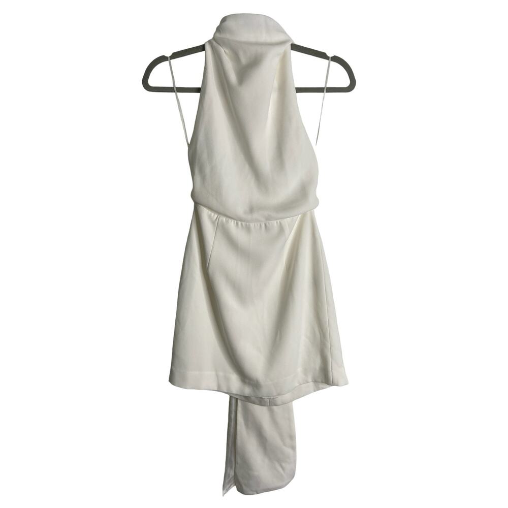 Sau Lee Patsy Backless Crepe Mini Dress Halternec… - image 5